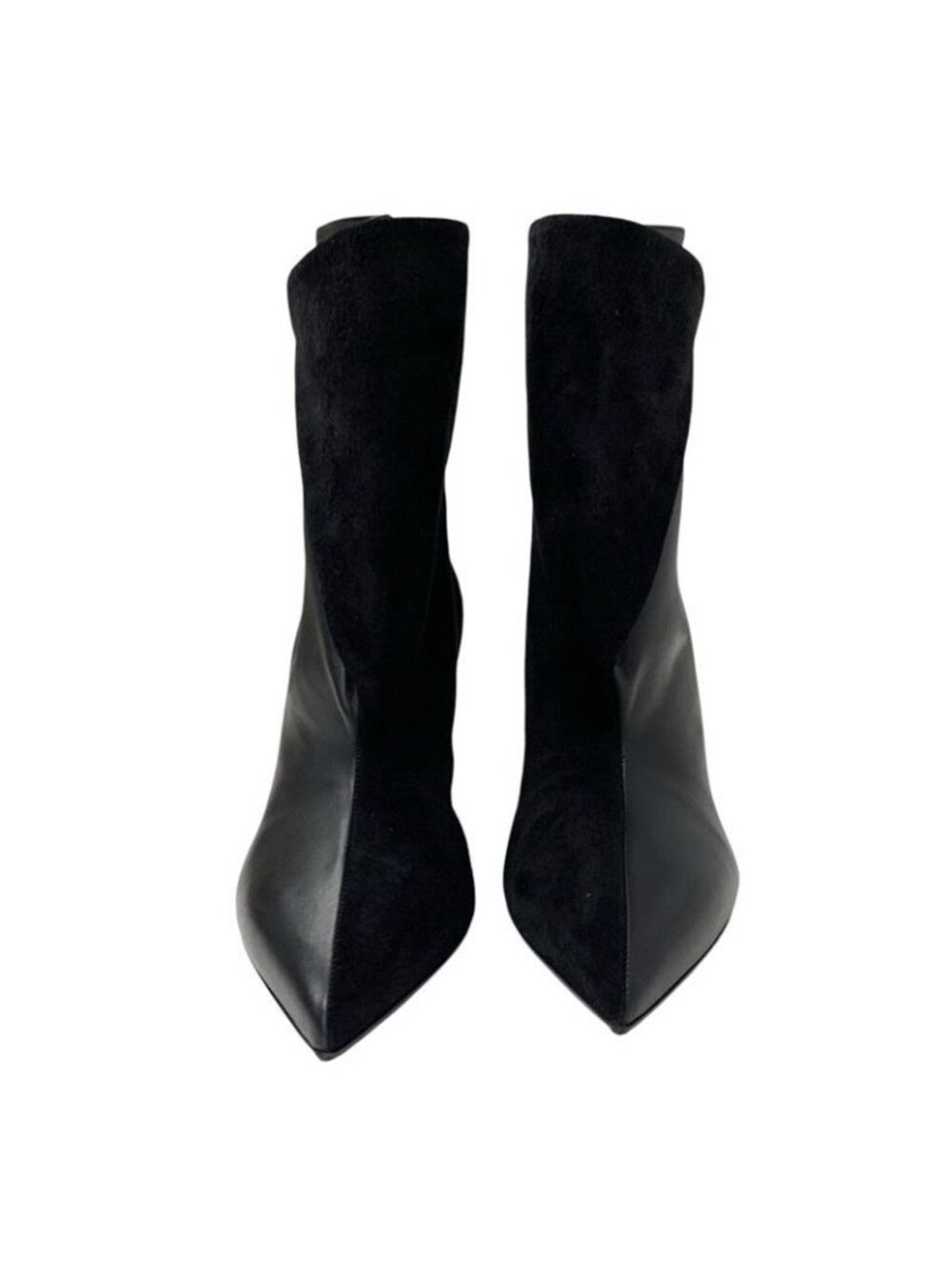 Hermes Hanae Boots Short Shoes Suede Leather Black - Picture 2 of 9